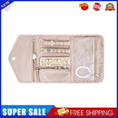 Jewelry Storage Bag Foldable Jewelry Case Durable Polyester Handbag (Pink)