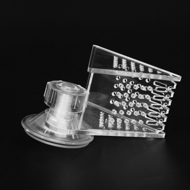 Acrylic Red Blood Worm Feed Cup Aquarium Fish Tank V Shape Food Container