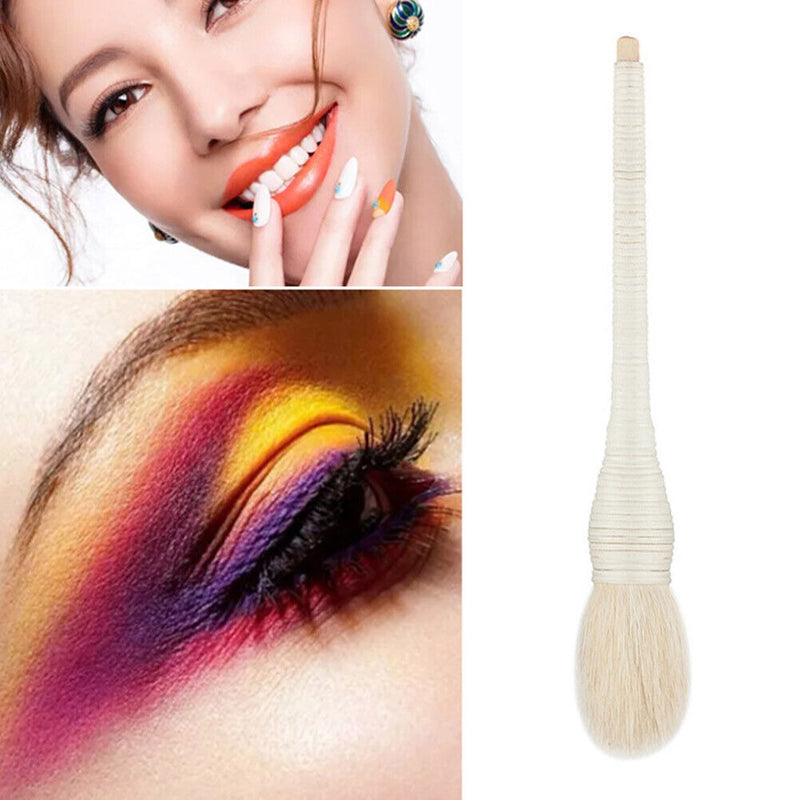1pc Ratten Cosmetic Brush Soft Wool Powder Blush Brush Makeup Tools (White)