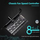 3P/4P Cooler Hub Speed Regulator Knob Computer Chassis Cooling Fan Adapter Part