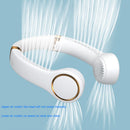 4000mAh Summer Cooling Leafless Personal Handheld Hanging Neck Fan (White)
