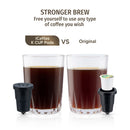 Keurig Refillable Reusable Coffee Capsule K Cap Filter Basket Pod (Black)