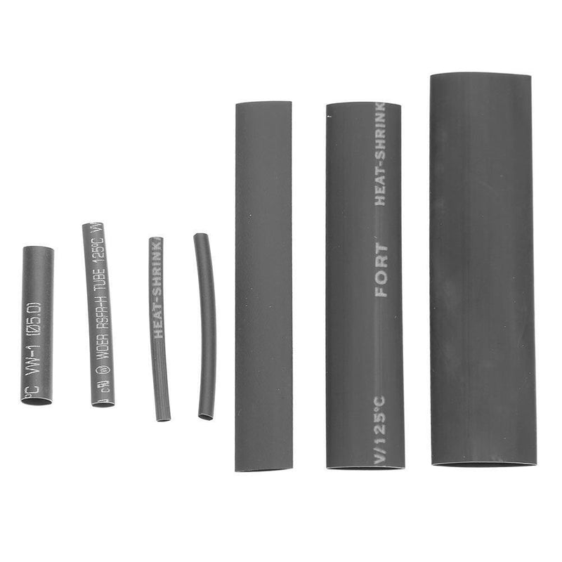 127pcs/set Black 40/80mm Insulation Assorted 2:1 Heat Shrink Tubing Wrap Newly