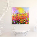 Color Flower Field Full Round Drill Drawing DIY 5D Diamond Painting Kit Craft