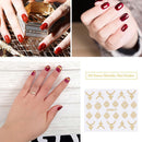 1 Set Sexy Nail Stickers DIY Nail Art Decoration Metal Color Manicure Tools
