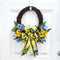 Ukraine Support Wreath Show Solidarity Sunflower Blue Yellow Flower Triangle