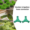 2pcs Y Type Tape Connector Quick Adapter Garden Hose Irrigation (Green)