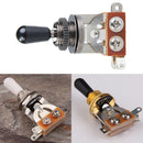 3-Way Guitar Selector Pickup Toggle Switch Parts for Les Paul Black 5pcs