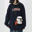 Unisex Nylon Crossbody Bag Street Hip Hop Shoulder Small Phone Pack (White)