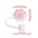 Silicone Straw Plug Cartoon Plugs Cover Cup Accessories Drinking Dust Cap
