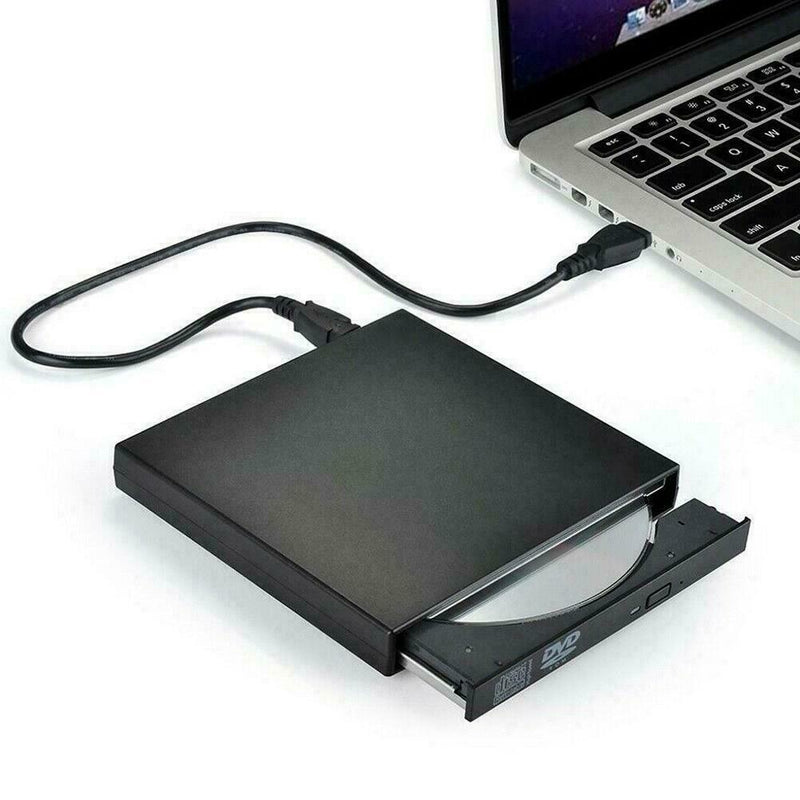 USB External Drive DVD CD RW Disc Burner Combo Reader 07/08/10 Windows G4Y1
