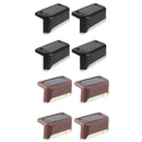 20pcs LED Solar Deck Lights Outdoor Pathway Yard Stairs Fence Lamps (White)