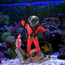 Underwater Animation Landscape Treasure Hunt Diver Pneumatic Decor (Red) Newly