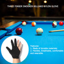 3-Finger Open Lycra Snooker Billiard Gloves Left/Right Universal (Black) Newly