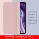 Tri-Fold Tablet Protective Cover for Lenovo Tab P11/P11 Plus Case (Pink)