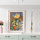 Colorful Cat No Frame Pictures By Number DIY Digital Coding Oil Painting