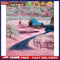 Pink Village Frameless Picture Oil Paint By Numbers Hand Painted Picture Kit