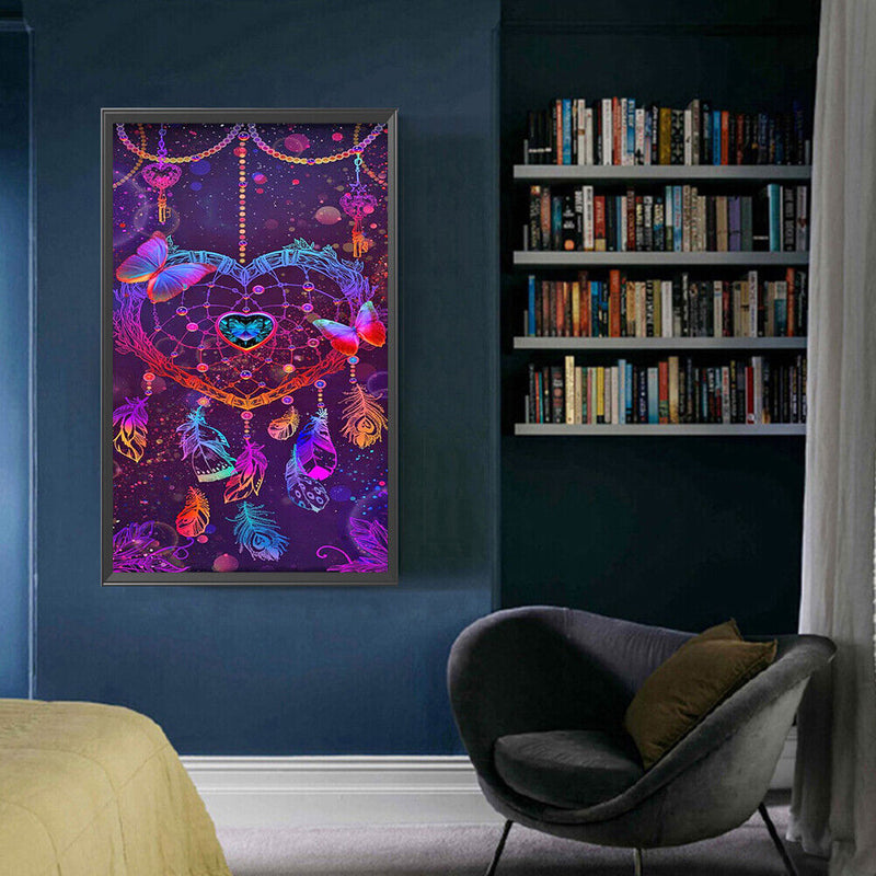 Love Dream Catcher Oil Paint By Numbers DIY Wall Craft Coloring Drawing for Kids