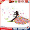 5D DIY Diamond Painting Happy Flowers Girl Cross Stitch Embroidery Mosaic