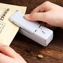 Portable Mini Sealing Household Machine Heat Sealer Plastic Capper (White) Newly