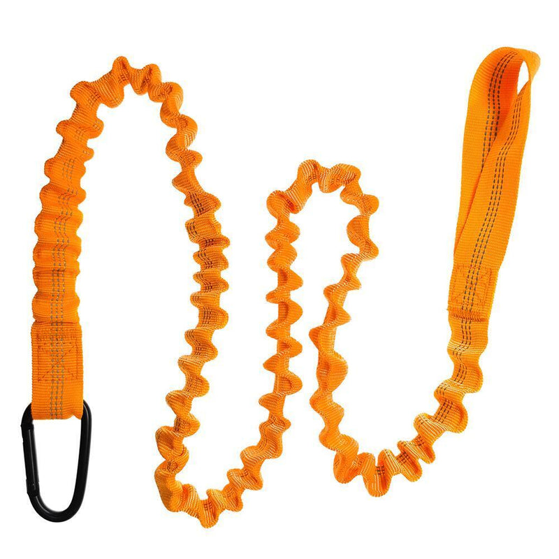 Elastic Kayak Paddle Leash Adjustable Paddle Strap (Orange)