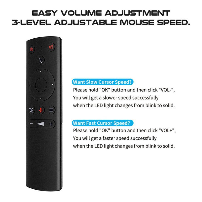 Air Mouse Voice Remote Control 2.4GHz Wireless Infrared Learning for TV Box
