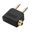3.5mm Jack Audio Adapter for Airplane Travel Earphone Headphone (1pc)