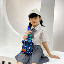 Children Cartoon Print Chest Bag Cute Crossbody Bags Casual Hats Messenger Bags