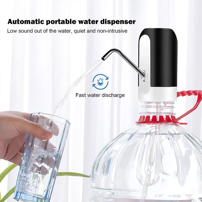 Water Bottle Pump Portable USB Charging Automatic Drinking Water Dispenser Newly