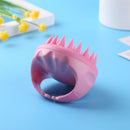 Silicone Hair Washing Comb Scalp Head Massager Hair Cleaning Tool (Pink) Newly
