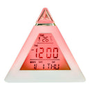 Portable Kids Wake Up Light Alarm Clock 7 Color Backlight Calendar Thermometer
