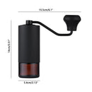 Stainless Steel Burr Manual Coffee Grinder Coffee Bean Mill Adjustable Setting