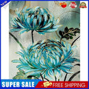 Blue Flowers Paint By Numbers Kit DIY Art Frameless Picture On Canvas (B)