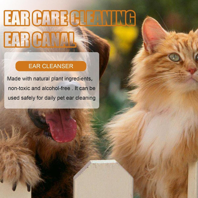 50ml Pet Cat Dog Ear Cleaner Drops Shaking Itching Odour Mites Wax SALE 2022: