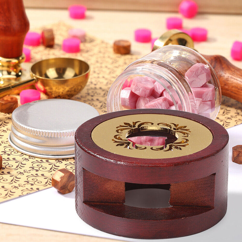 Retro Wax Seal Melting Oven, Solid Wood Stove, Decorative Wax Stamp, Craft