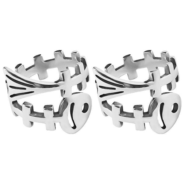 Yarn Guides Finger Wear Knitting Ring Fish Bone Shape Sewing Crochet Loop