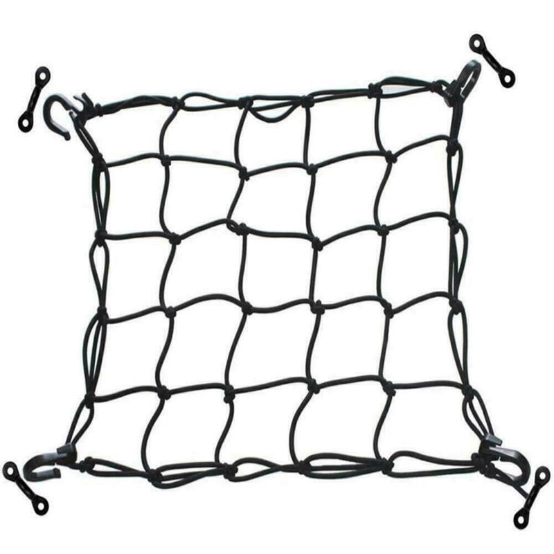 15"x15" Deck Cargo Bungee Net with Pad Eyes & Hooks Marine For Canoe Kayak M6B5