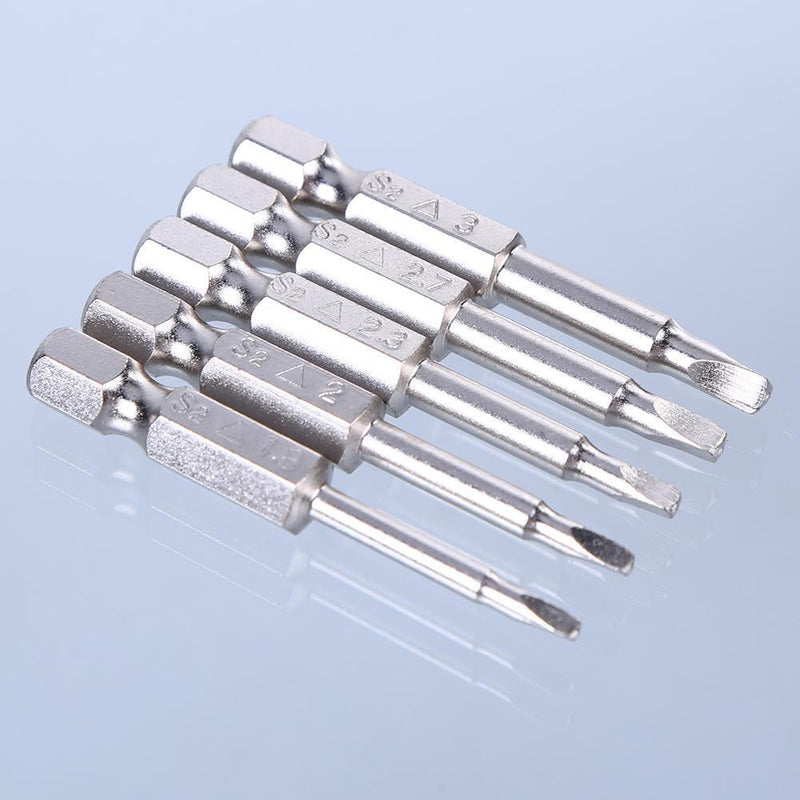 5pcs Triangular Screw Bits Magnetic Electric Screwdriver Bits Hand Tool Set