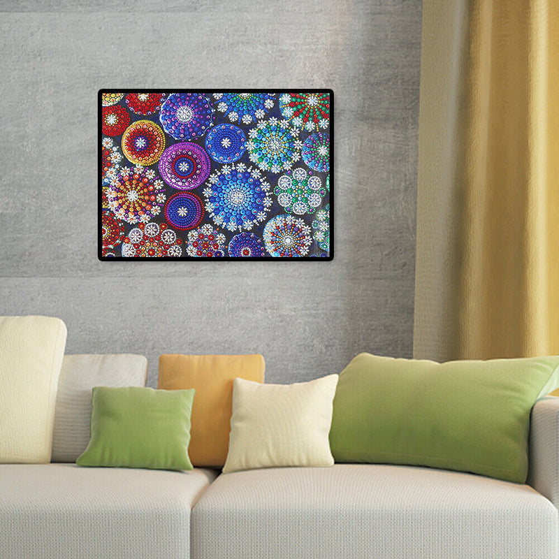 5D Special Shaped Diamond Painting Mandala Flower DIY Embroidery Kit Crystal Art