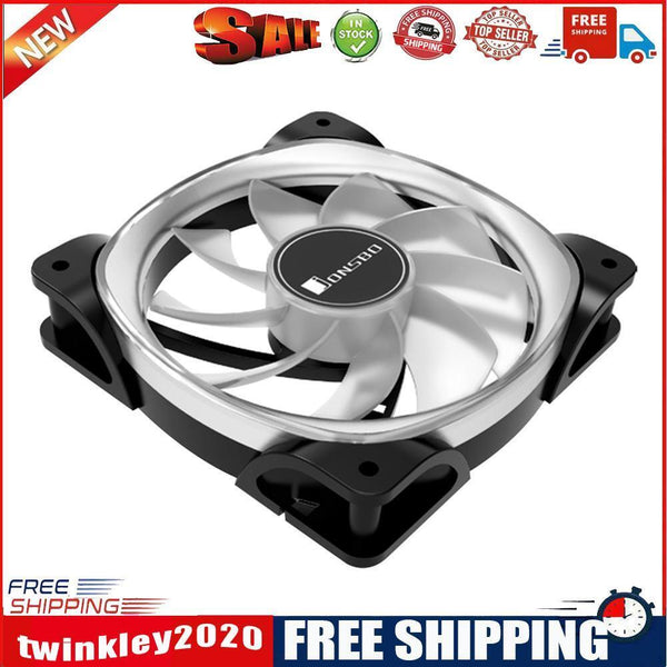 FR-701 PC Case Fan 9 Blade Addressable RGB LED PWM Cooling Fan (Reverse)