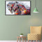 Galloping Horse Oil Paint By Numbers Kits Canvas DIY Hand Painted Wall Picture