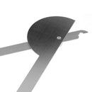 180 Degree Stainless Steel Protractor Angle Finder Rotary Measuring Ruler Newly