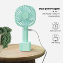 Mini Silent Fan Adjustable Summer Portable Cooling Fan with USB Charging Cable