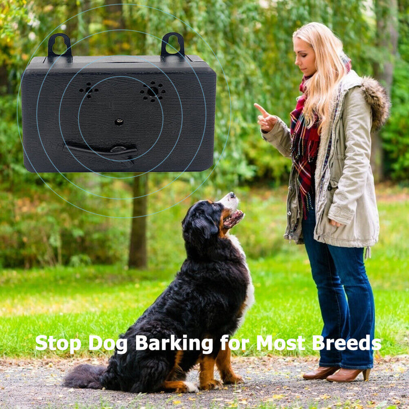 Ultrasonic Sonic Deterrent Silencer Pet Dog Outdoor Sound No Bark Control Device