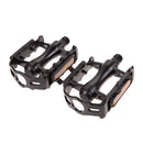 1 Pair BMX MTB Aluminium Alloy Mountain Bicycle 9/16" Pedals Flat(Black)