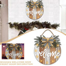 Welcome SignSpring Front Porch Decor, Rustic Wooden Hanging Front Door FAST~
