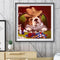 5D DIY Full Drill Diamond Painting Gambler Dog Cross Stitch Needlework Decor