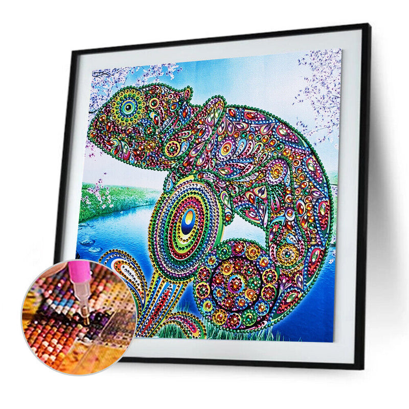 5D DIY Special Shaped Diamond Painting Cross Stitch Kit (D1021 Animal) Newly
