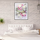 5D DIY Diamond Painting Flower Candle Full Round Drill Mosaic Art Picture Dec