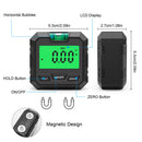 Angle Protractor 60 Degree Digital Inclinometer Level Meter Tool (Black B)